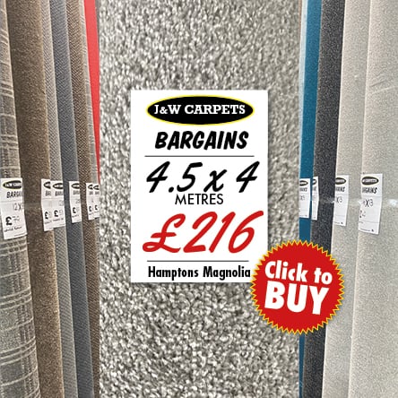 Hamptons Magnolia – 4.5x4m – Carpet Roll End