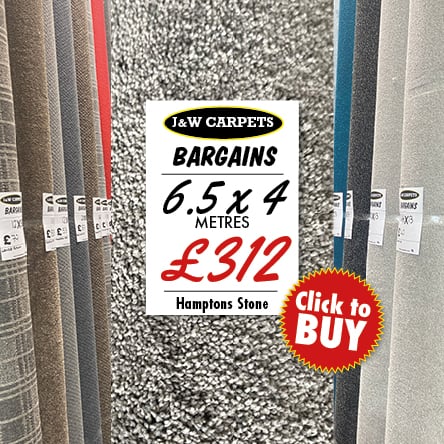 Hamptons Stone – 6.5x4m – Carpet Roll End