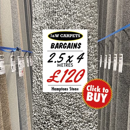 Hamptons Stone – 2.5x4m – Carpet Roll End