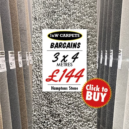 Hamptons Stone – 3x4m – Carpet Roll End