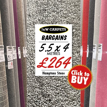 Hamptons Stone – 5.5x4m – Carpet Roll End