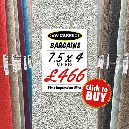 First Impression Mist – 7.5x4m – Carpet Roll End