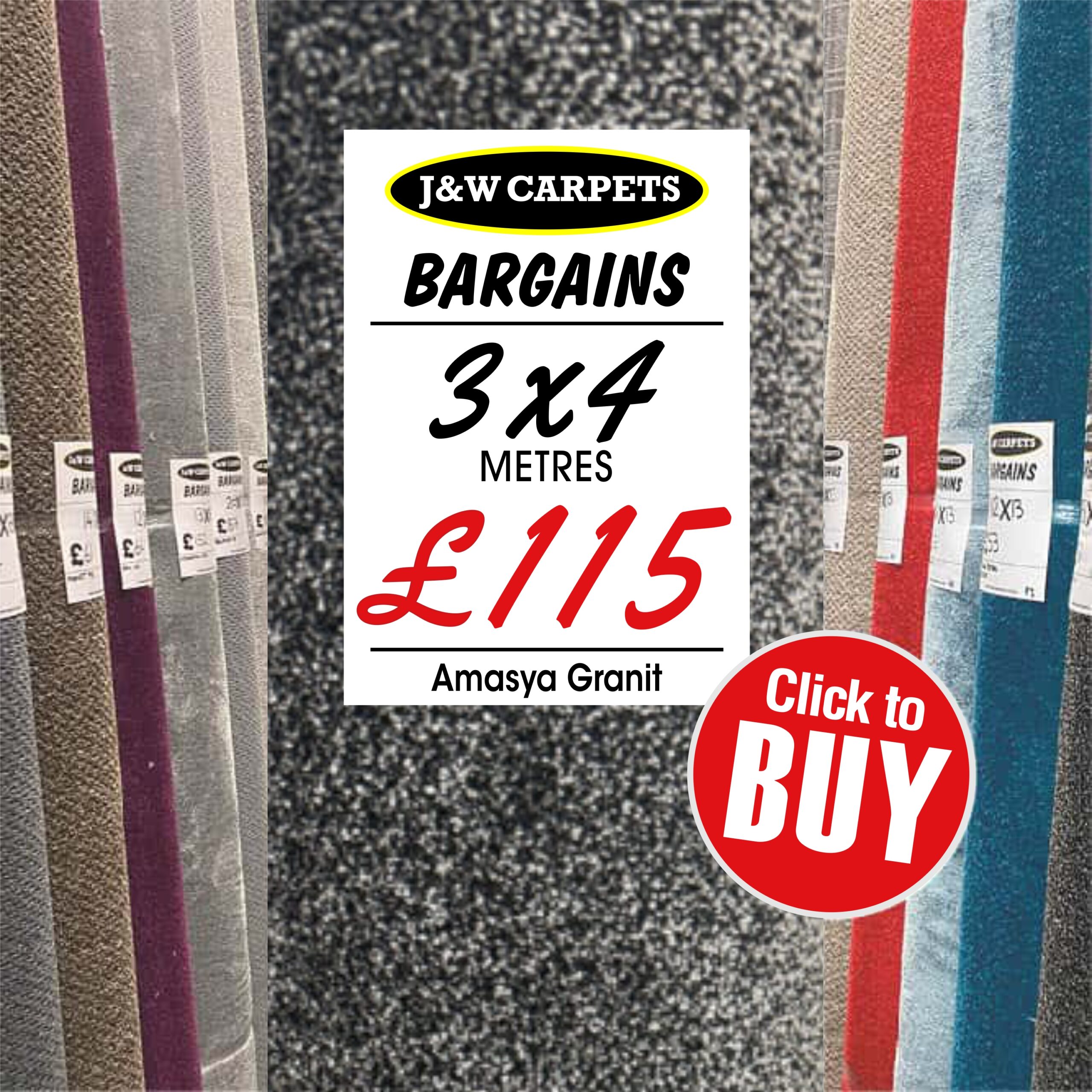 Amasya Granit – 3x4m – Carpet Roll End