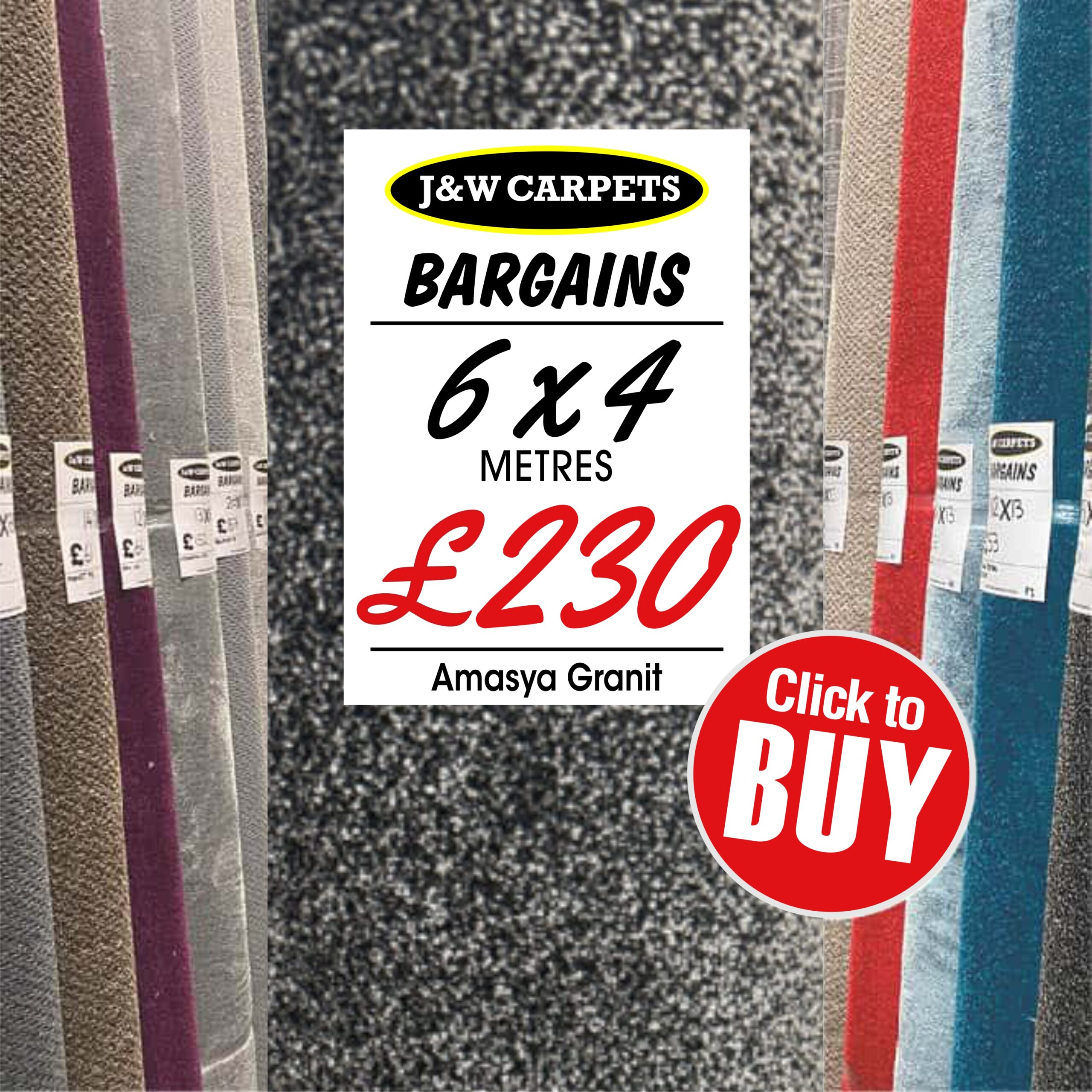 Amasya Granit – 6x4m – Carpet Roll End