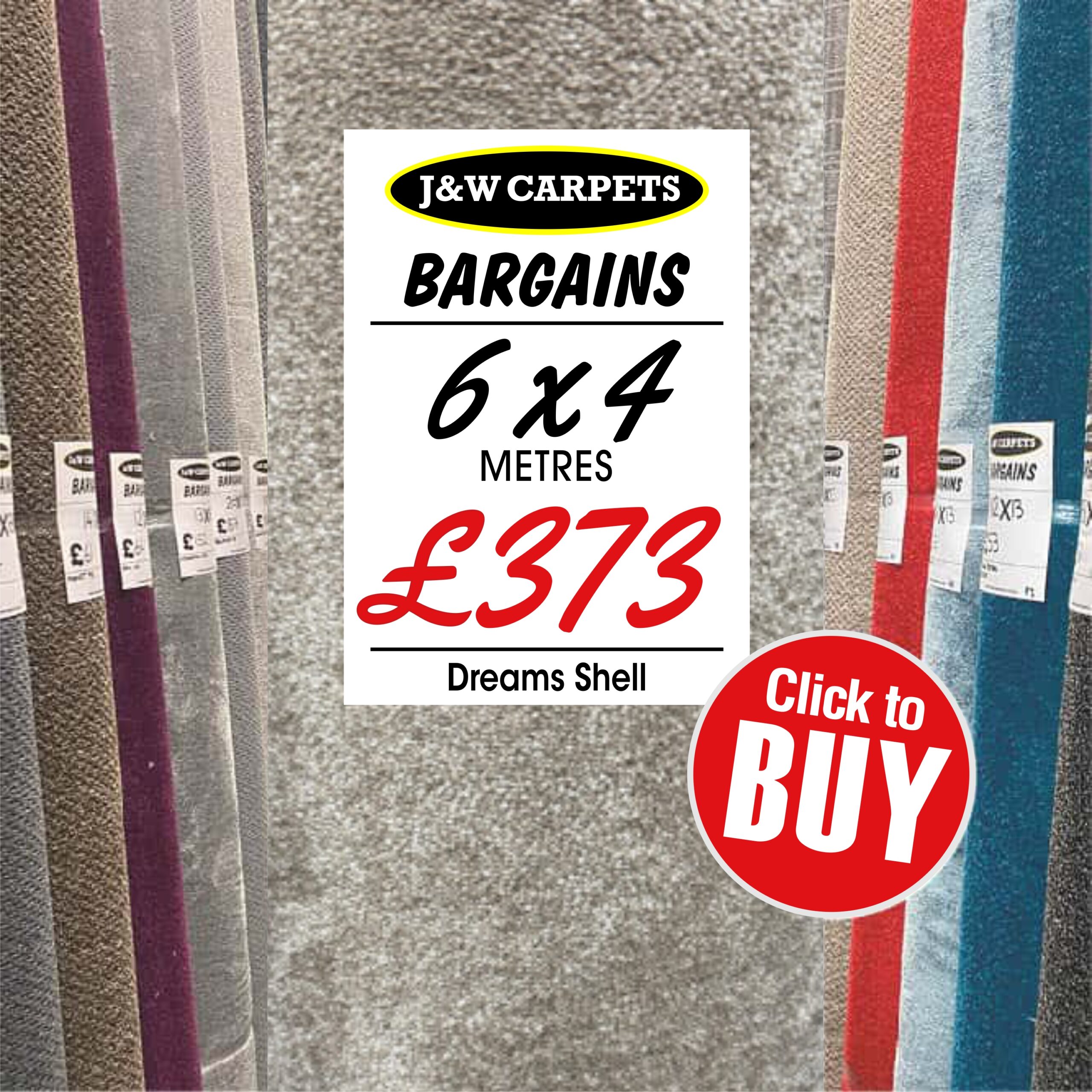 Dreams Shell – 6x4m – Carpet Roll End