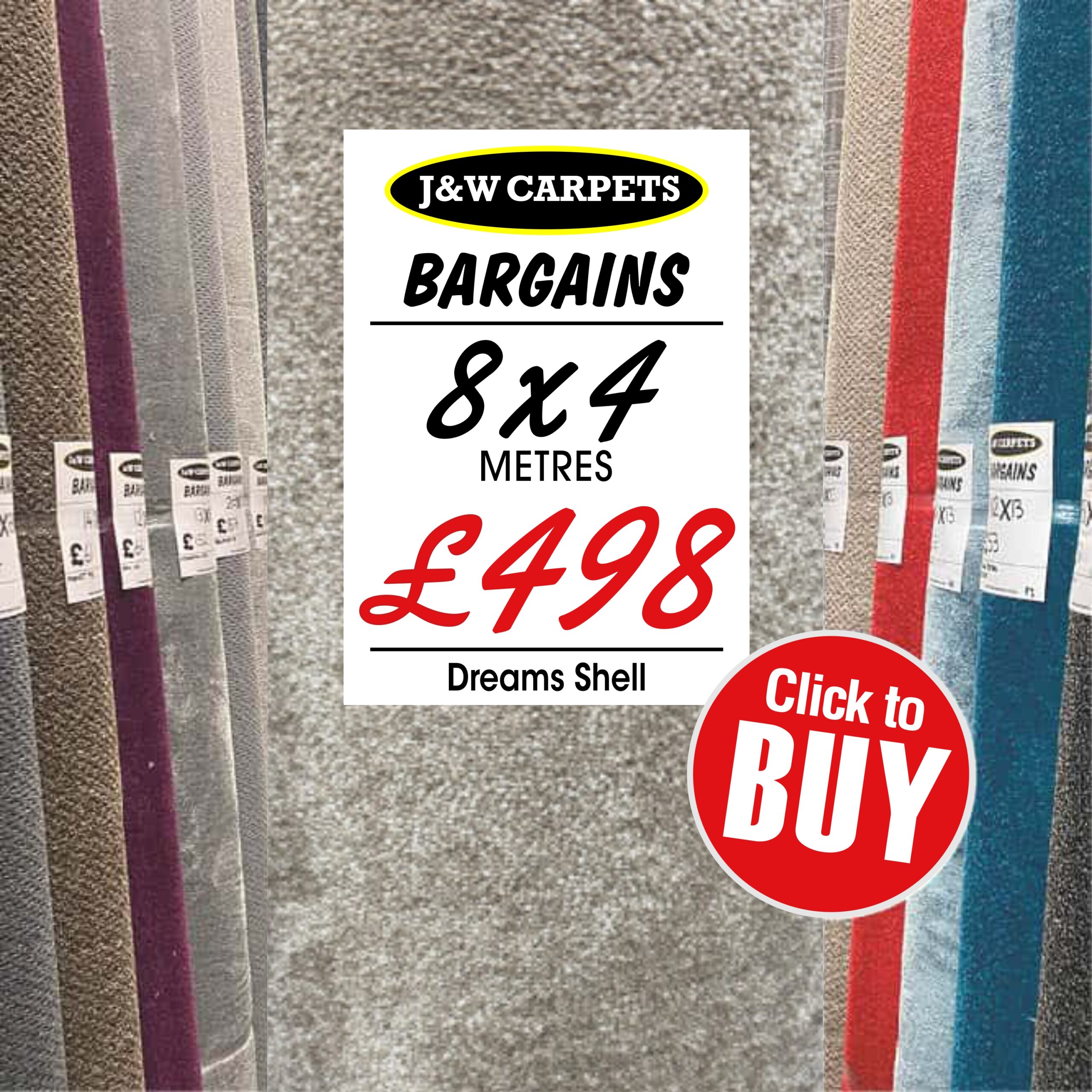 Dreams Shell – 8x4m – Carpet Roll End
