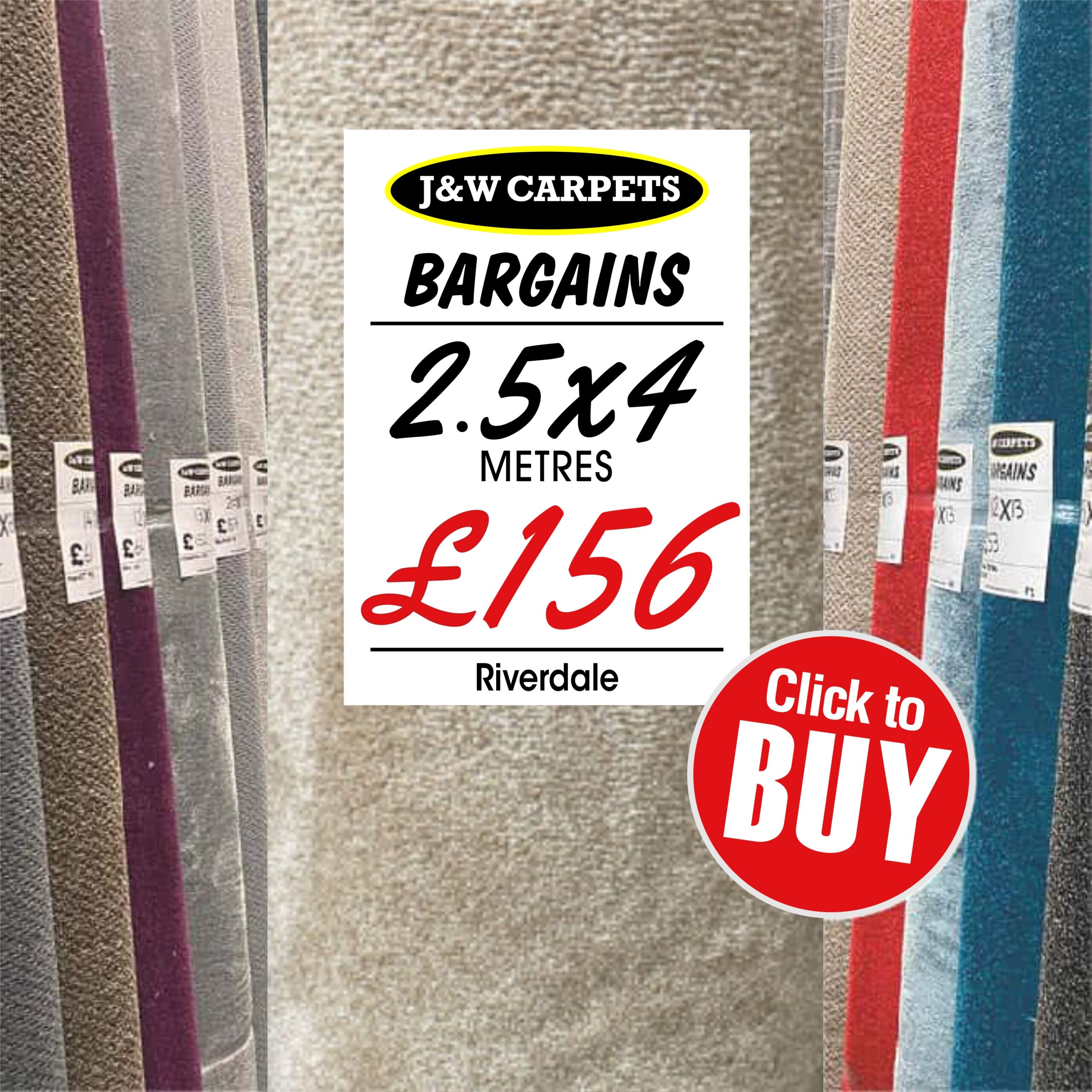 Riverdale  – 2.5x4m – Carpet Roll End