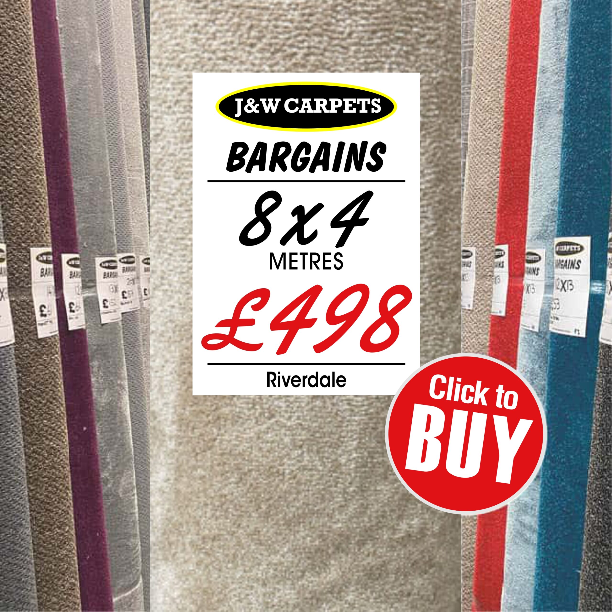 Riverdale  – 8x4m – Carpet Roll End