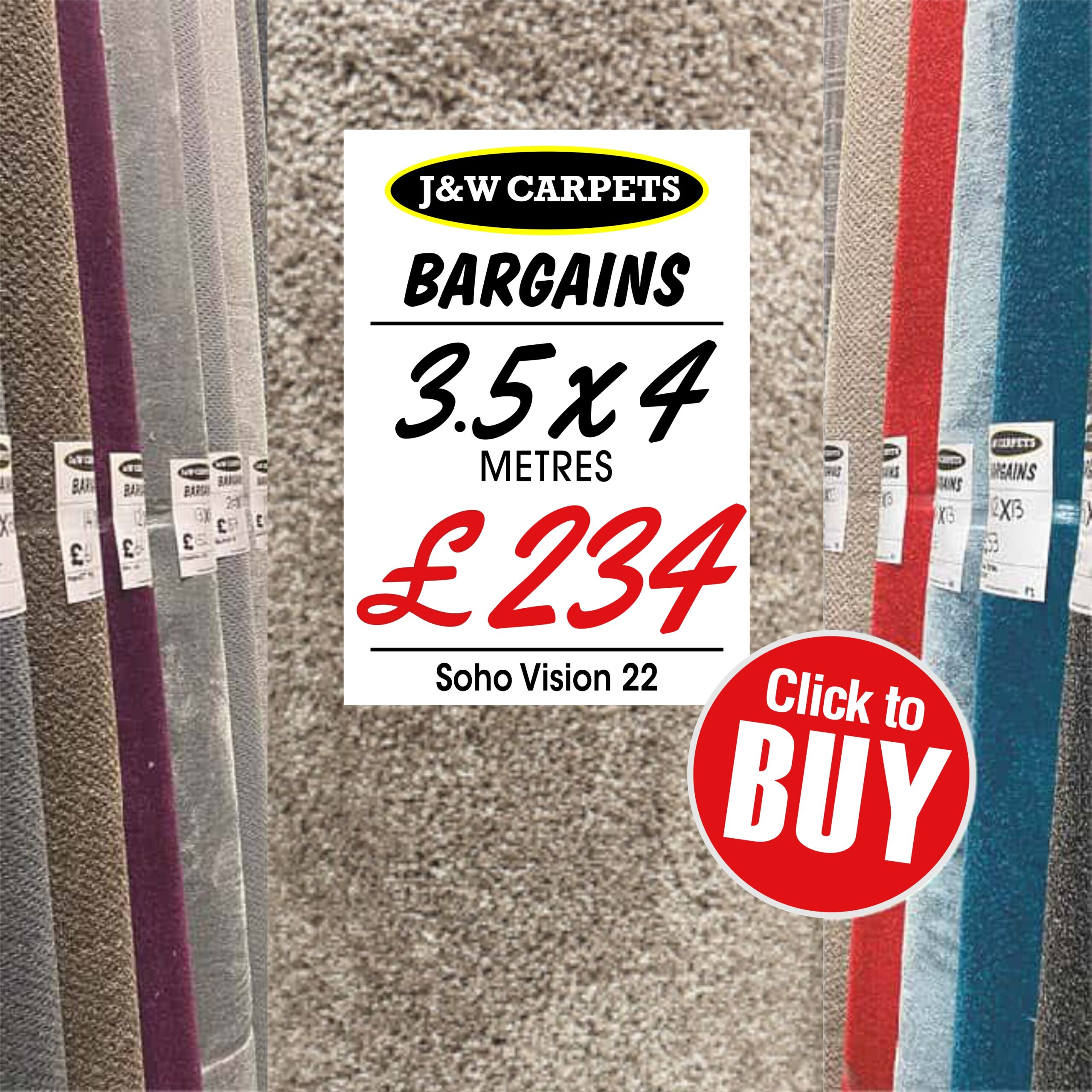 Soho Vision 22 – 3.5x4m – Carpet Roll End