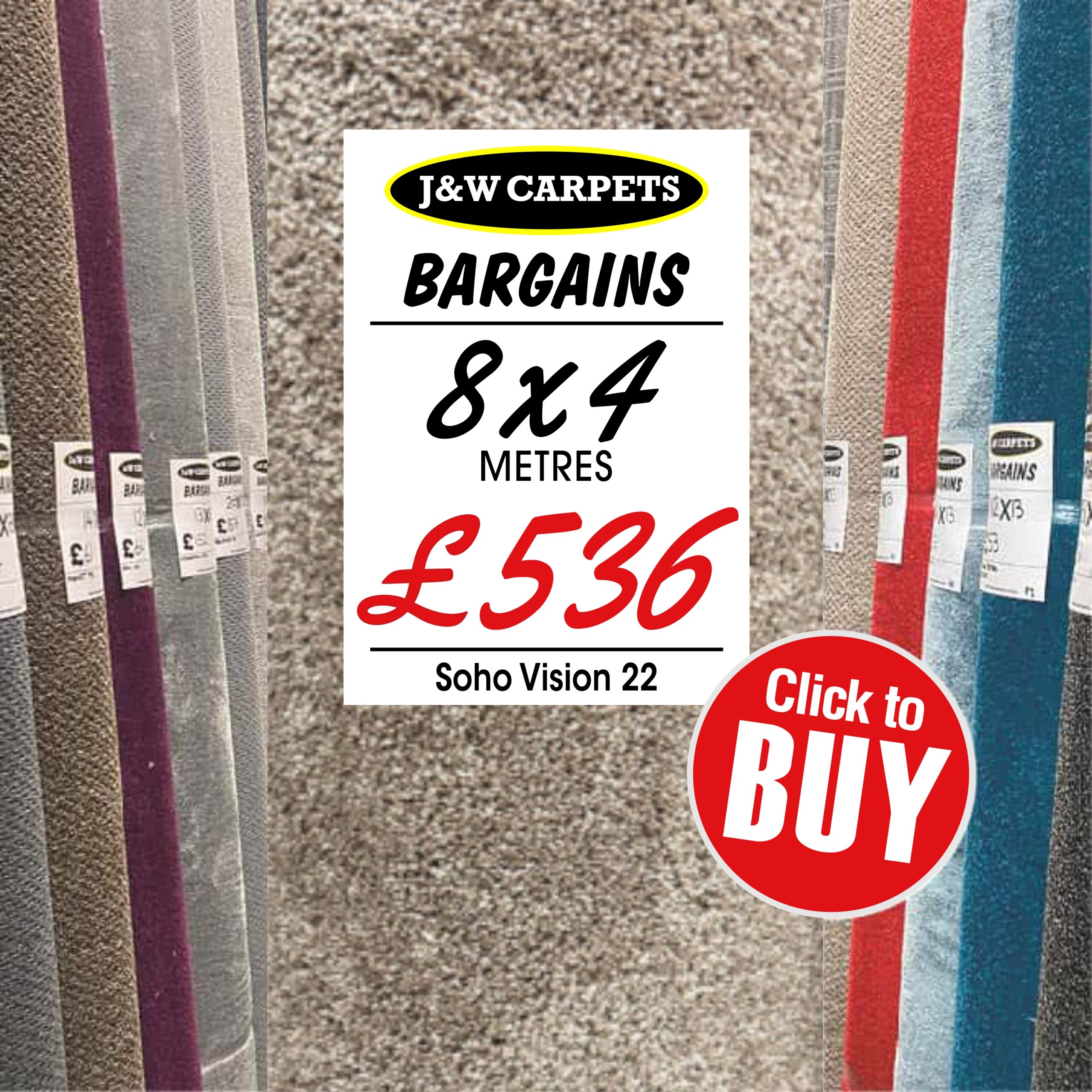 Soho Vision 22 – 8x4m – Carpet Roll End