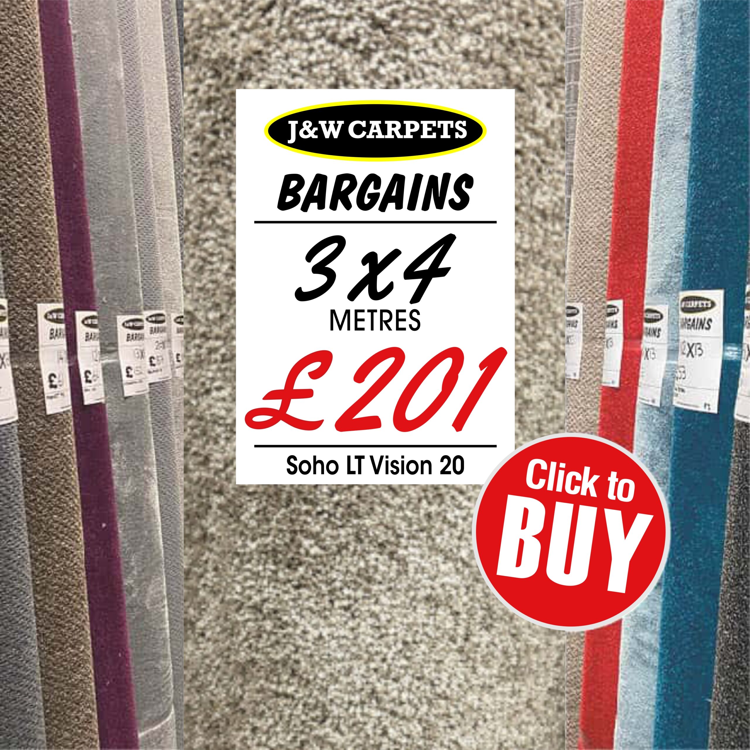 Soho LT Vision 20 – 3x4m – Carpet Roll End
