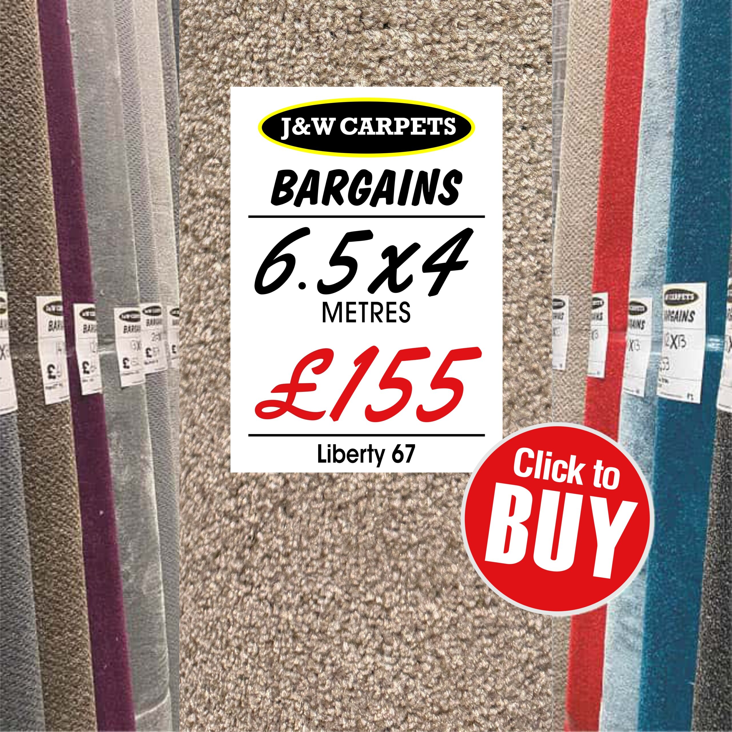 Liberty 67 – 6.5x4m – Carpet Roll End
