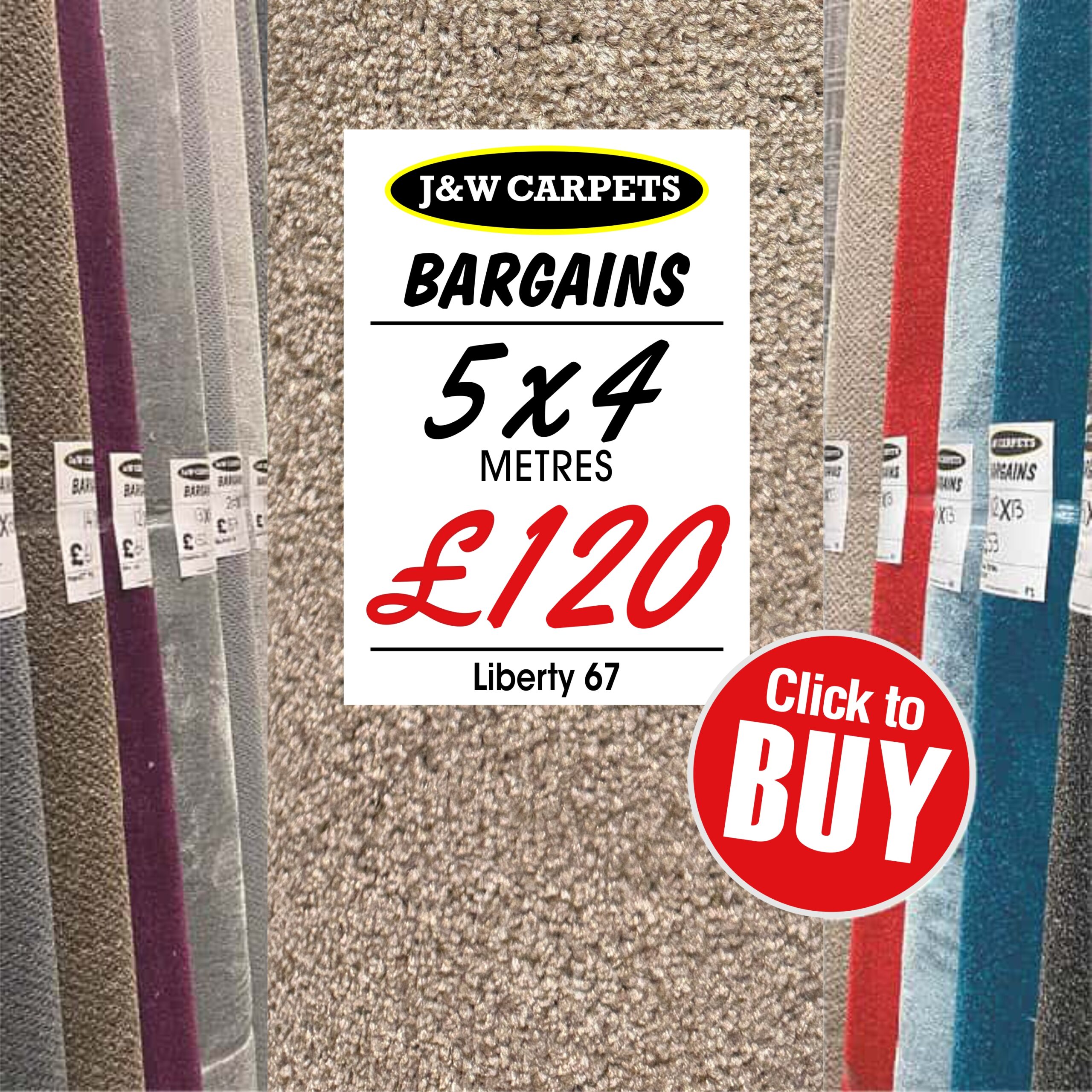 Liberty 67 – 5x4m – Carpet Roll End