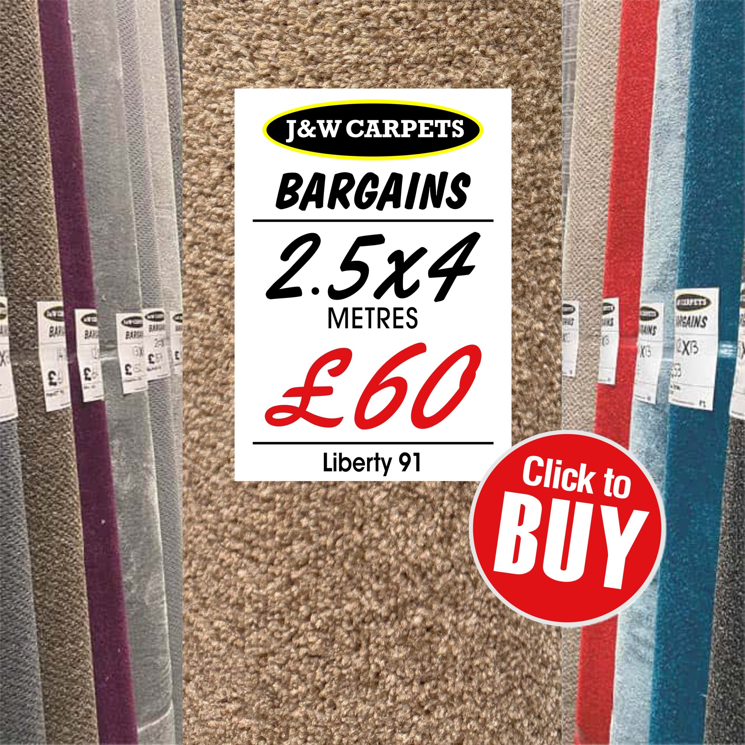 Liberty 91 – 2.5x4m – Carpet Roll End