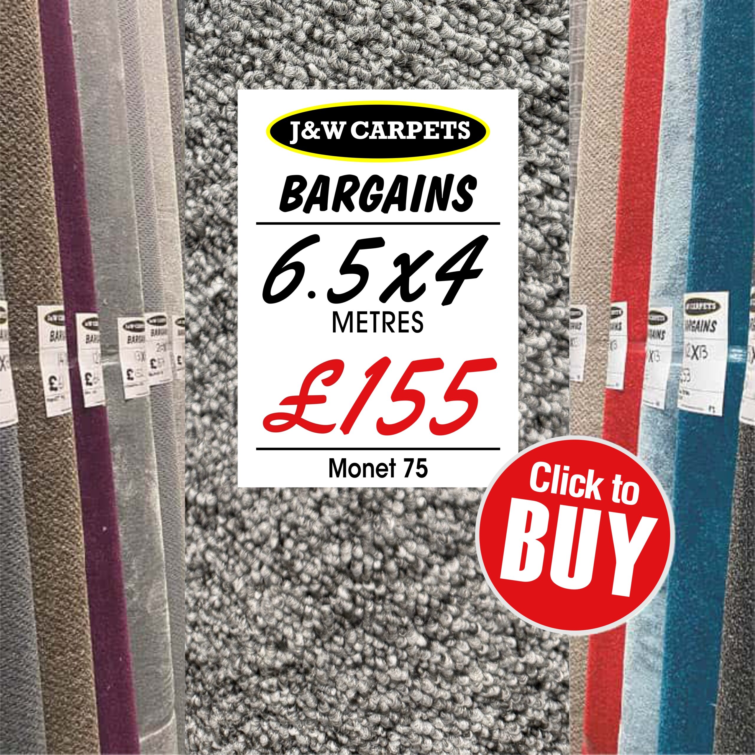 Monet 75 – 6.5x4m – Carpet Roll End