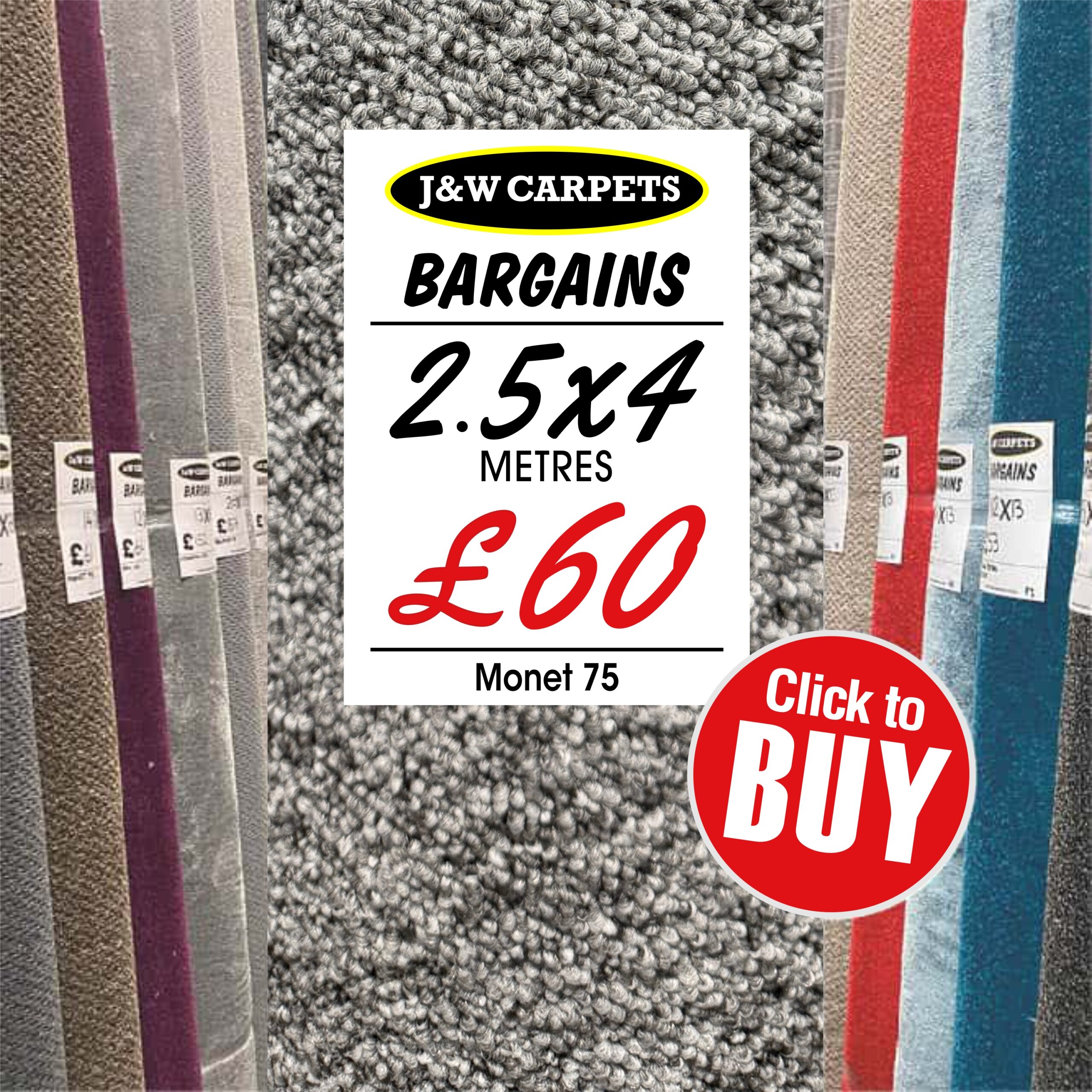 Monet 75 – 2.5x4m – Carpet Roll End