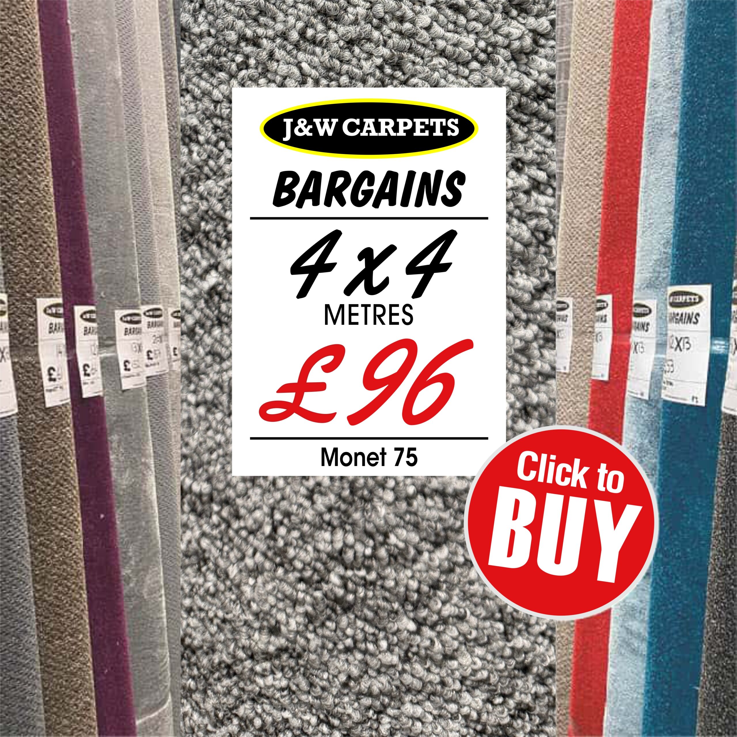 Monet 75 – 4x4m – Carpet Roll End