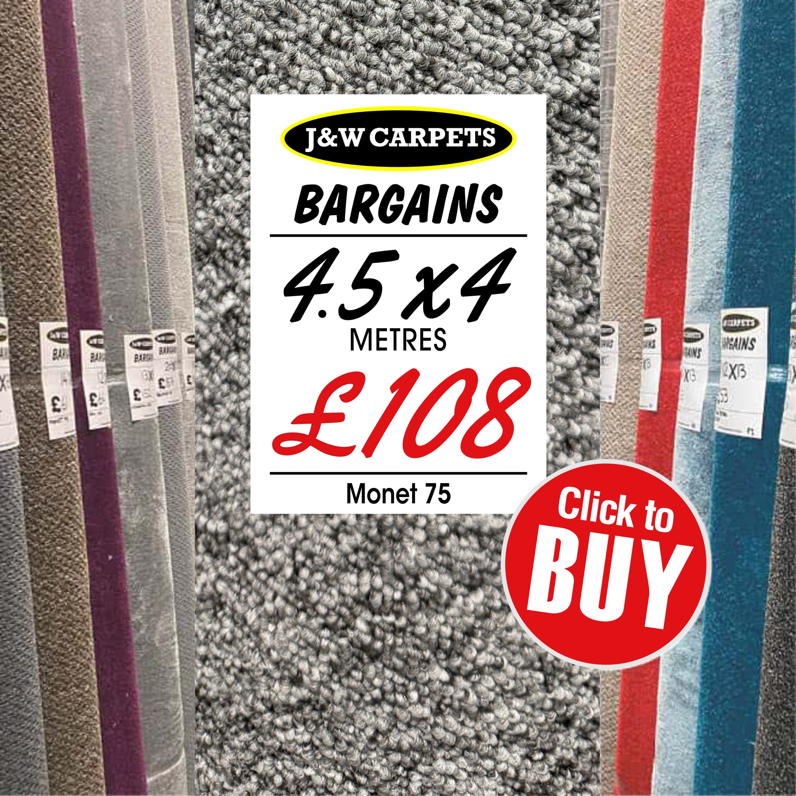 Monet 75 – 4.5x4m – Carpet Roll End