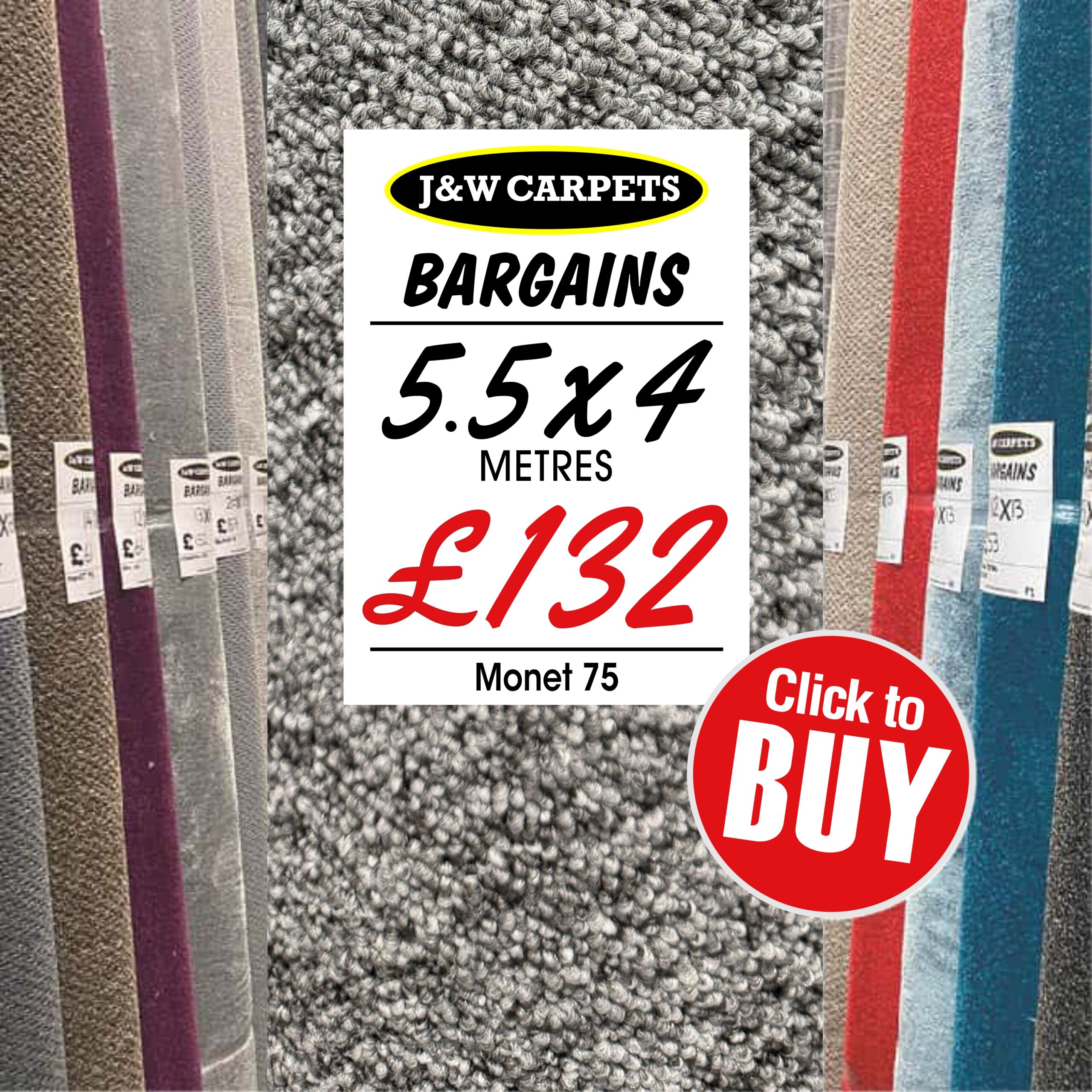Monet 75 – 5.5x4m – Carpet Roll End