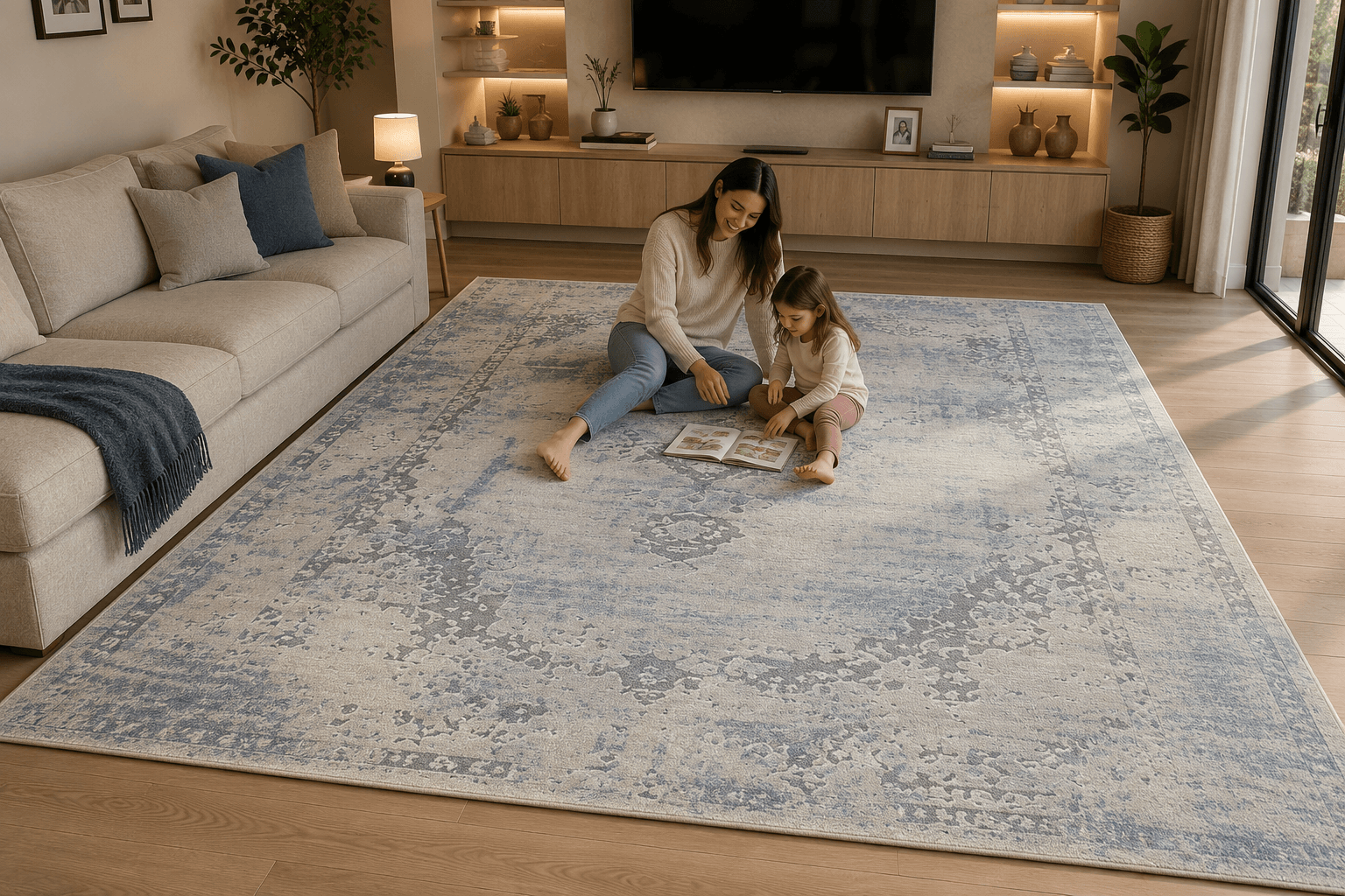 roomset with large rug