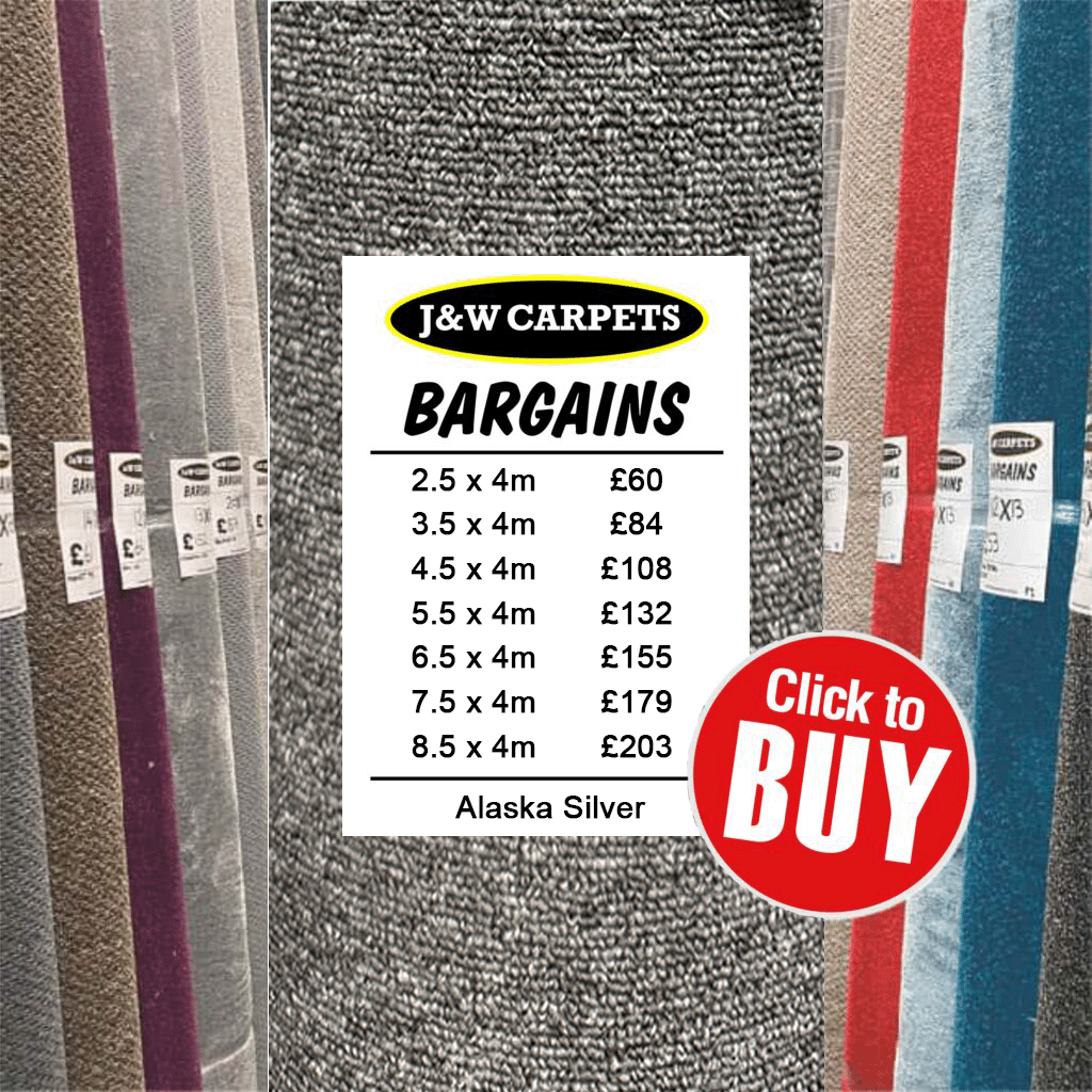 Alaska Silver – Carpet Roll End