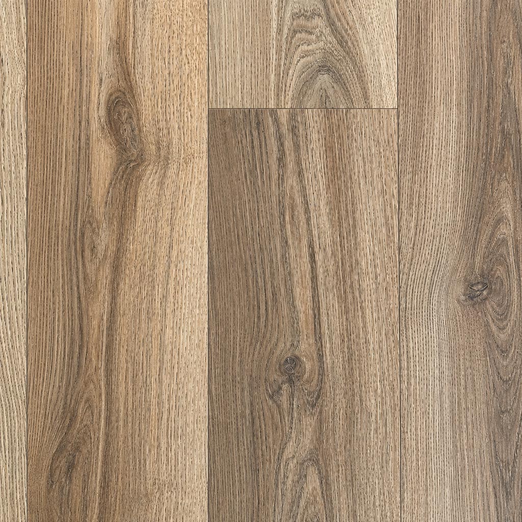 Oak wood plank effect vinyl flooring